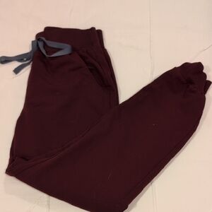 Figs Burgundy Joggers